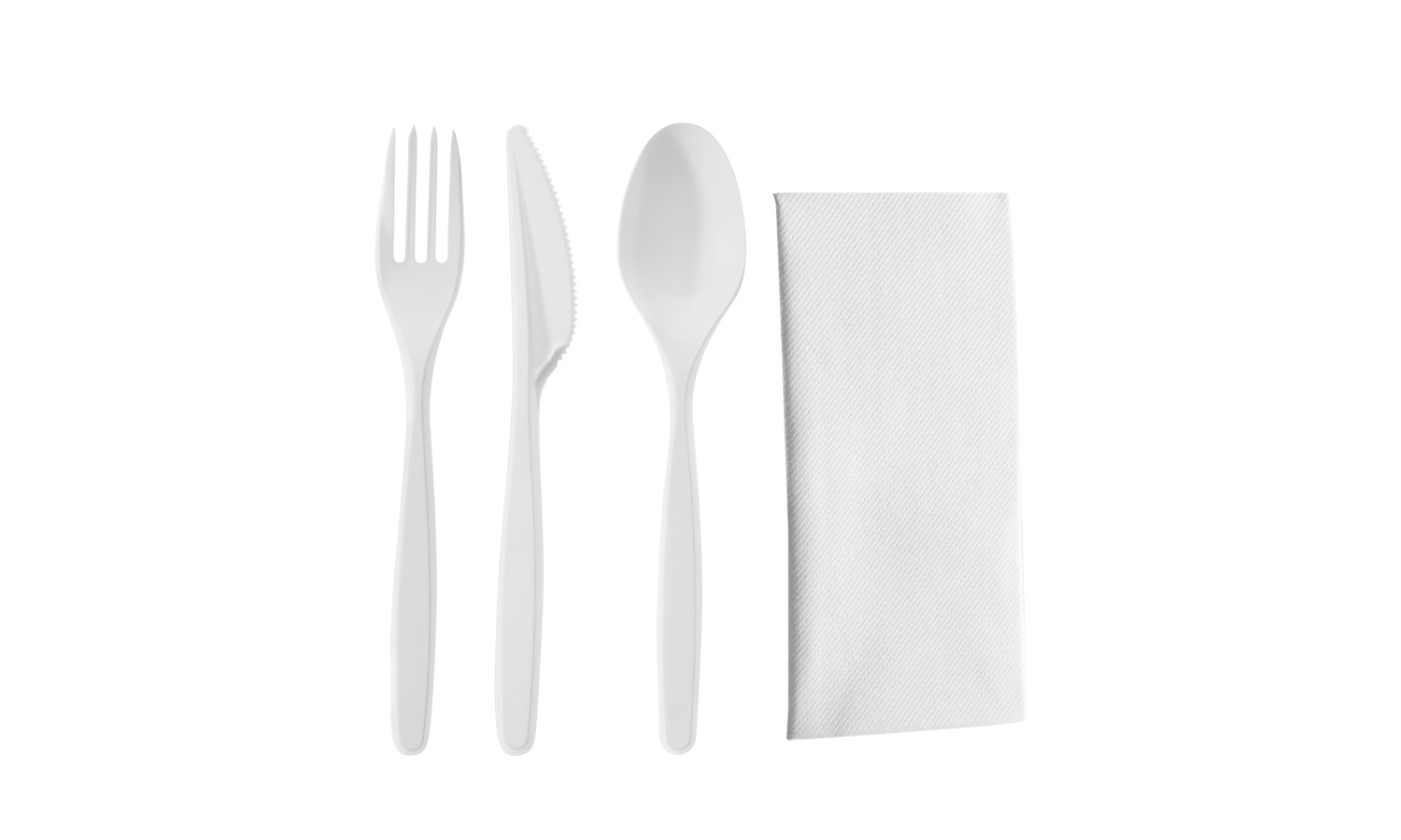 Napkin, Fork, Knife and Soup Spoon
