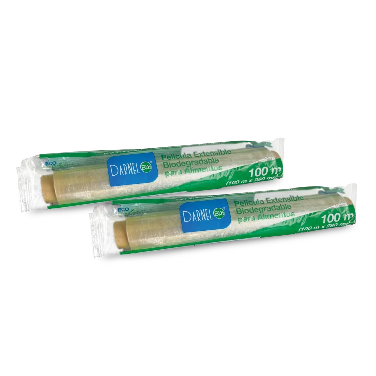Caja de papel film ecológico y film stretch hogar Darnel para conservar alimentos