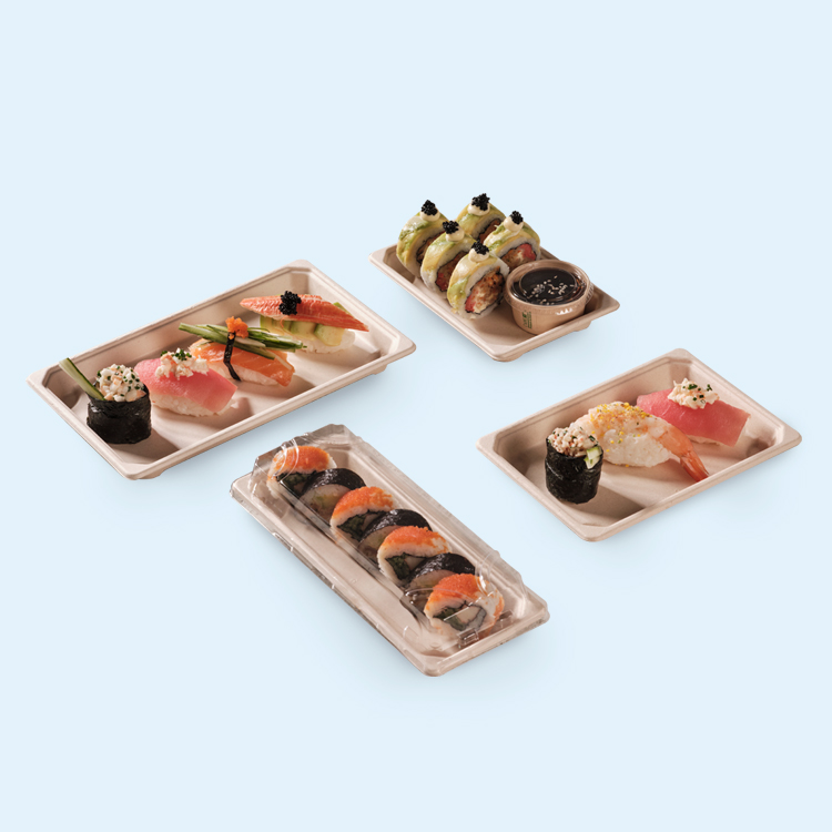Bandejas Sushi de Bagazo de Caña Darnel Naturals®