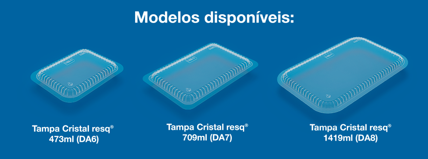 Tamanhos de tampas PET para bandejas de Alumínio Darnel